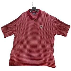 US‎ Open Polo Shirt Mens 2XL Red Stripe 2005 Pinehurst Golf Putter Boy Logo Mens
